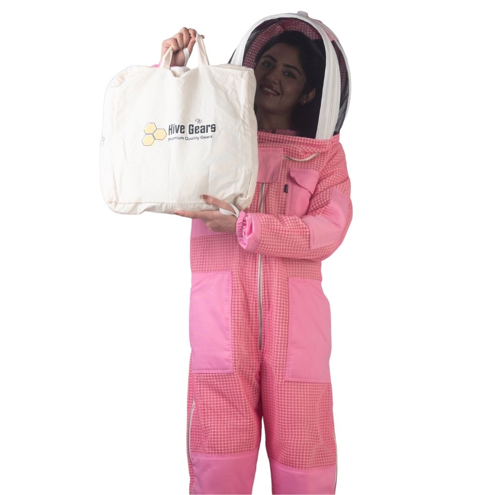 Petaluxe Pink Mesh Beekeeping Suit - Image 7