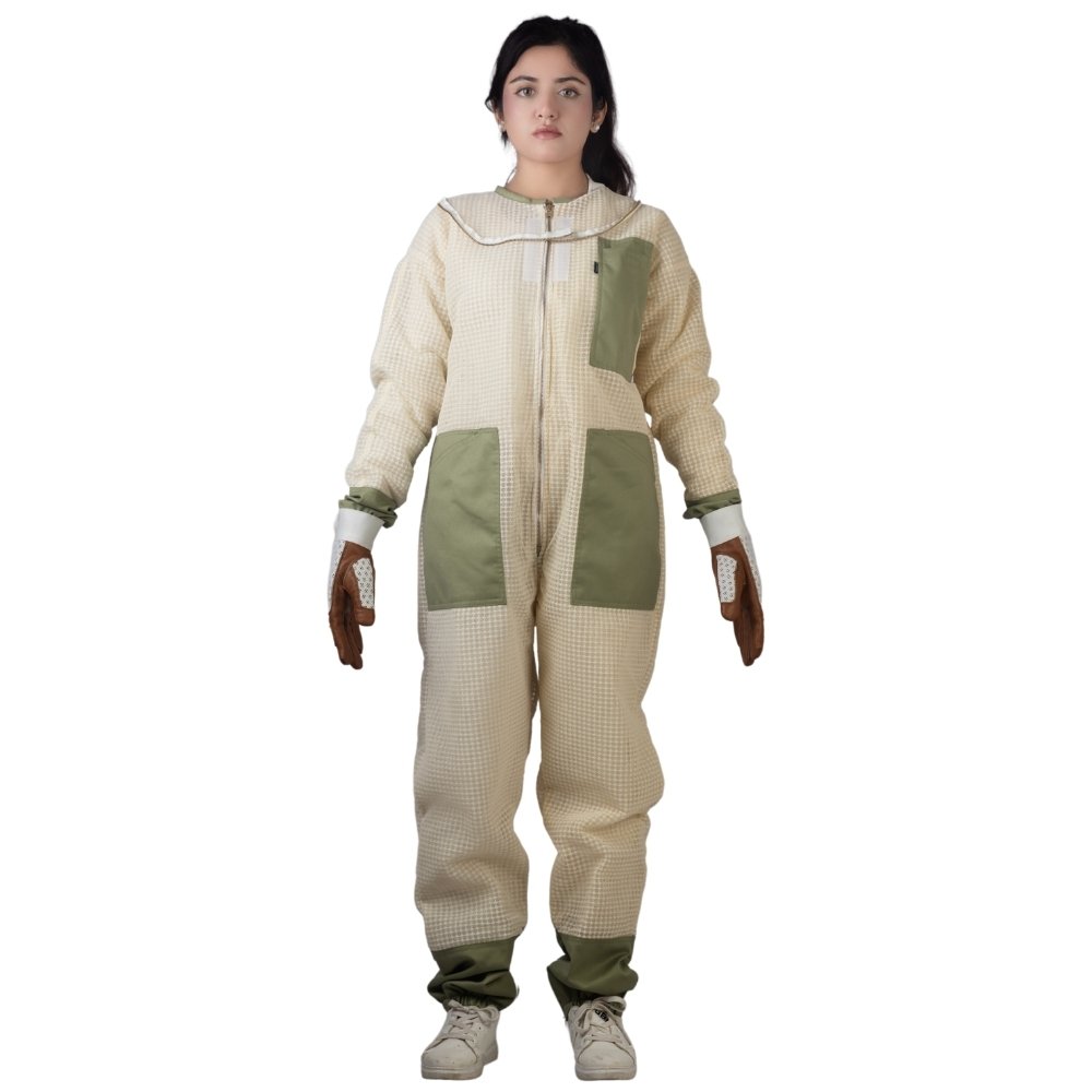 Sting proof beekeeper suit for women front view