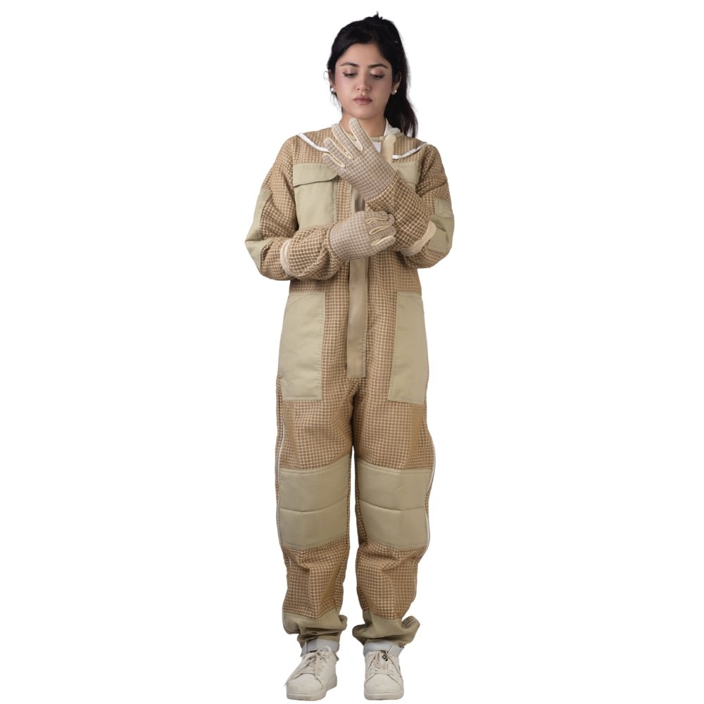 UltraBreeze beesuit for women front view with breathable fabric and gloves