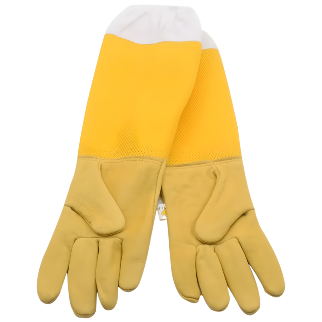 GoldenHive GripGuard™ Beekeeping Gloves – Sting Proof Protective Leather Gloves
