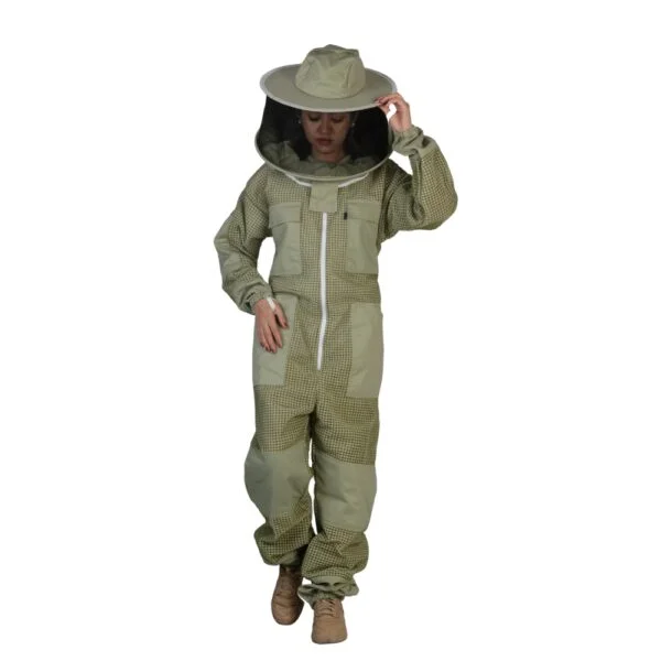 Golden Hive AirShield™ Ultra Vent 3-Layer Suit – Green Bee Protection System - Image 5
