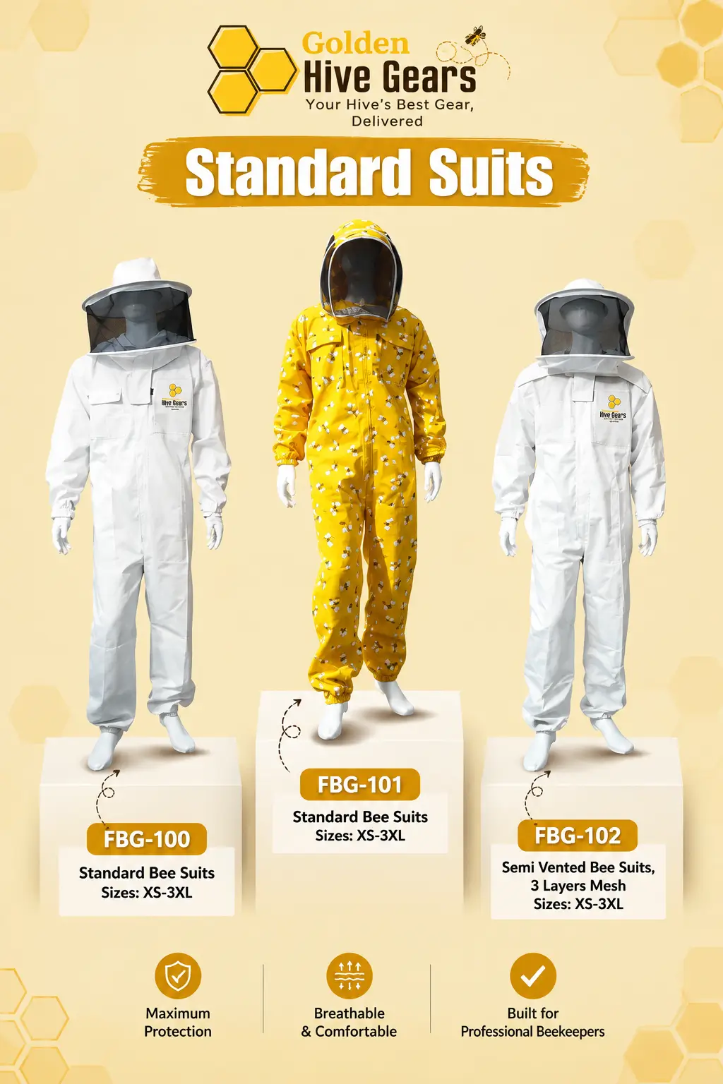 Golden Hive Gears product catalog